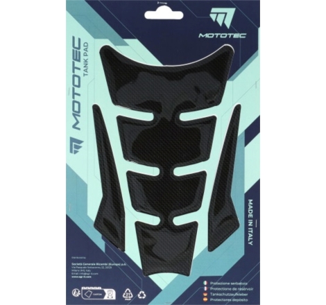 Para Serbatoio Mototec T4 135mm x 210mm Carbon Look