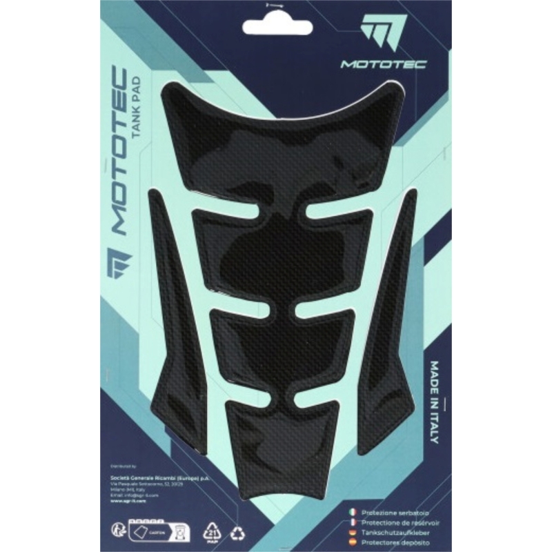 Para Serbatoio Mototec T4 135mm x 210mm Carbon Look