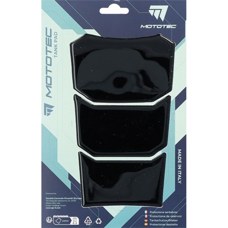 Para Serbatoio Mototec T5 128mm x 210mm Nero