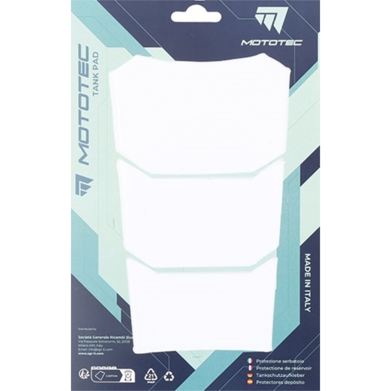 Para Serbatoio Mototec T5 128mm x 210mm Trasparente