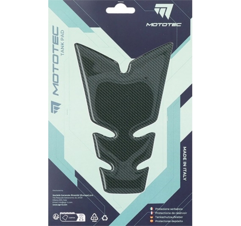Para Serbatoio Mototec T6 120mm x 184mm x 50mm Carbon Look