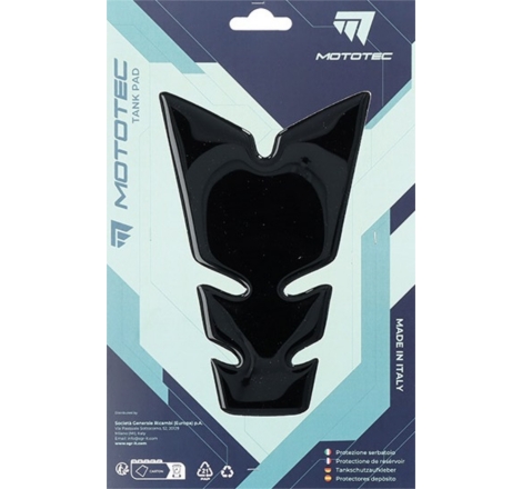 Para Serbatoio Mototec T6 120mm x 184mm x 50mm Nero
