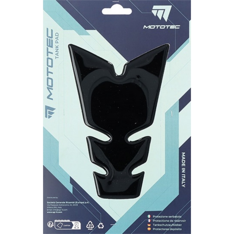 Para Serbatoio Mototec T6 120mm x 184mm x 50mm Nero