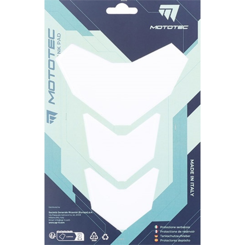 Para Serbatoio Mototec T8 150mm x 210mm Trasparente