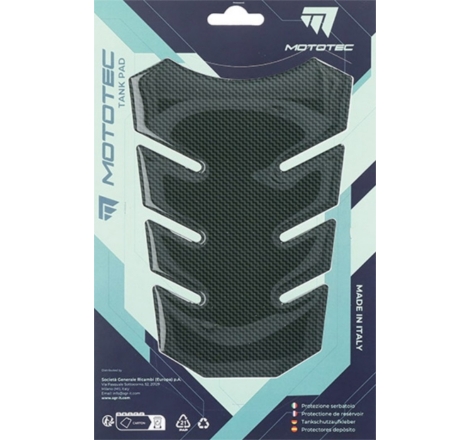 Para Serbatoio Mototec T9 142mm x 200mm Carbon Look