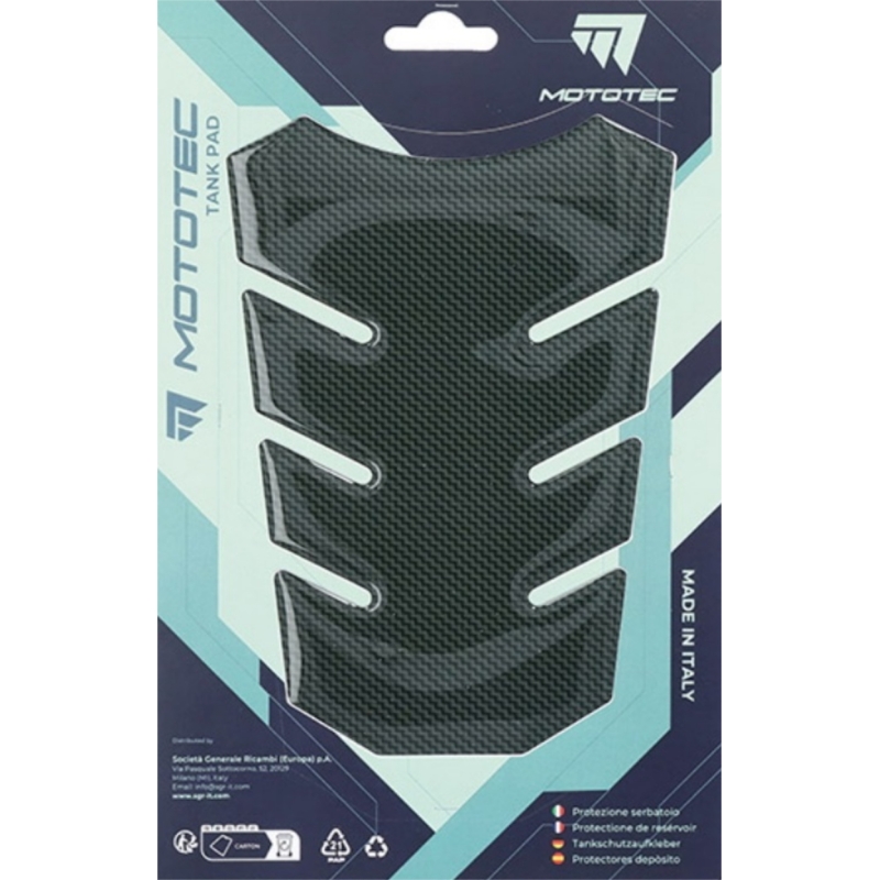 Para Serbatoio Mototec T9 142mm x 200mm Carbon Look