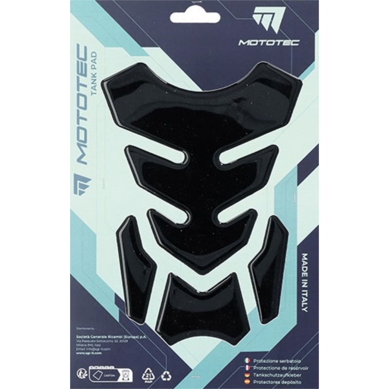 Para Serbatoio Mototec T10 142mm x 200mm Nero