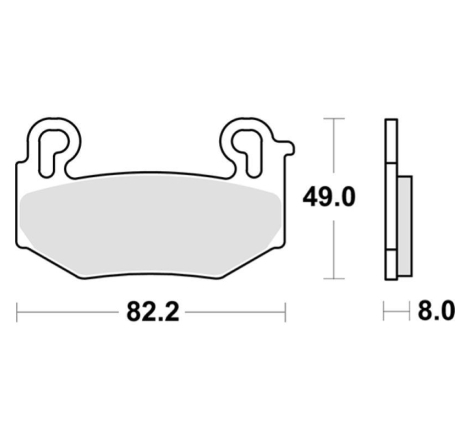 Pastiglie Freno SBS 1004 HS Sinterizzate Anteriori