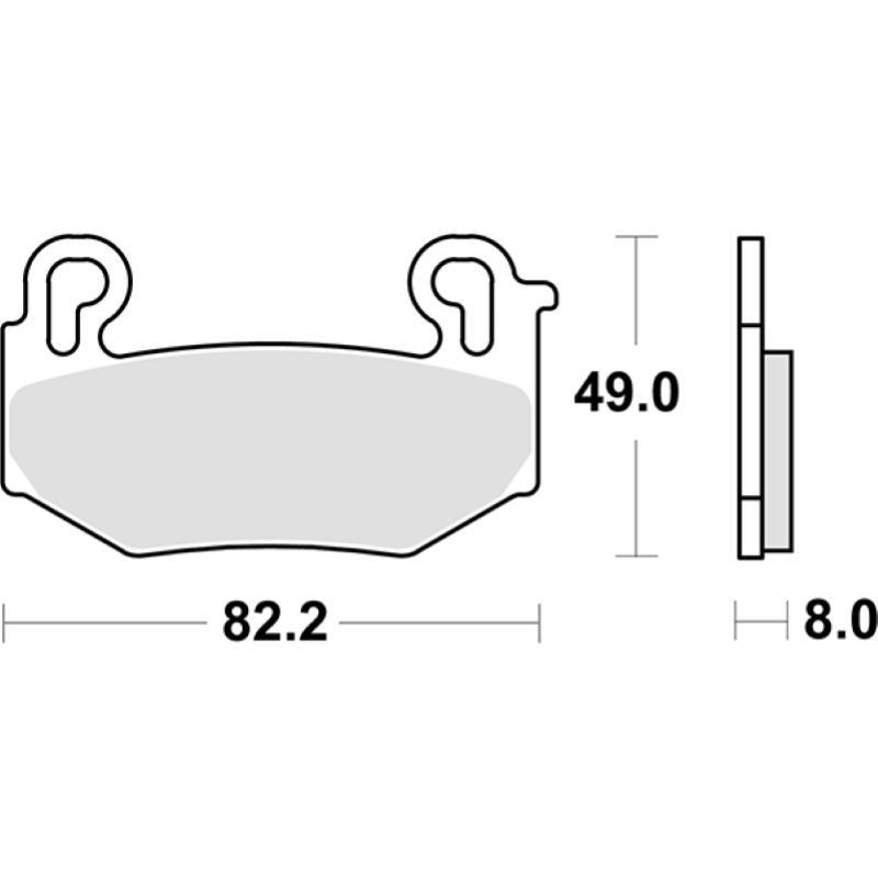 Pastiglie Freno SBS 1004 HS Sinterizzate Anteriori