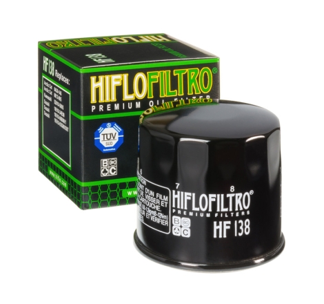 Filtro Olio Hiflo HF138 per Aprilia / Actic / Bimota / Cagiva / Kawasaki / Kymco / Suzuki