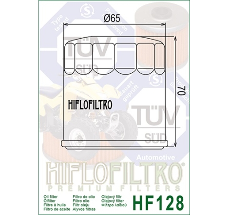 Filtro Olio Hiflo HF128 per Kawasaki