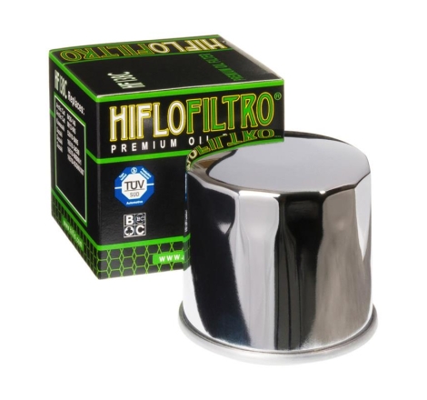 Filtro Olio Hiflo HF138C Cromato per Aprilia / Actic / Bimota / Cagiva / Kawasaki / Kymco / Suzuki