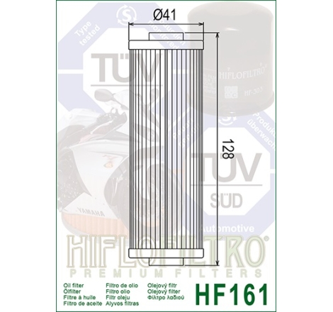Filtro Olio Hiflo HF161 per Bmw