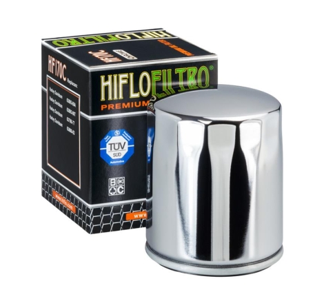 Filtro Olio Hiflo HF170C Cromato per Harley Davidson