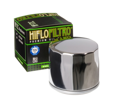 Filtro Olio Hiflo HF172C Cromato per Harley Davidson