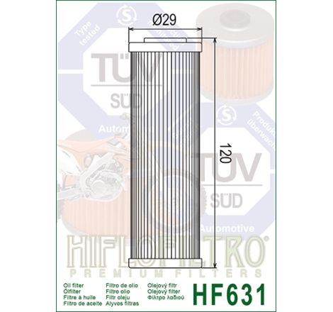 Filtro Olio Hiflo HF631 per Beta