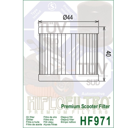 Filtro Olio Hiflo HF971 per Suzuki