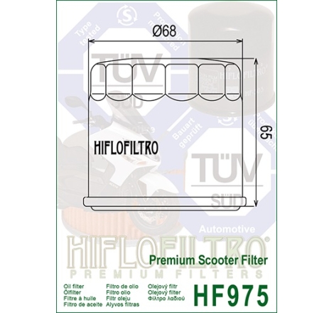 Filtro Olio Hiflo HF975 per Suzuki