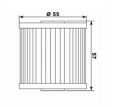 Filtro Olio Meiwa K2002 per Kawasaki RIF.HIFLO HF123
