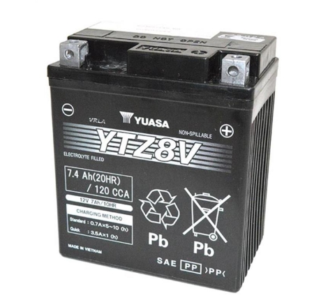 Batteria Yuasa YTZ8V (SIGILLATA ATTIVATA) 12V/7AH