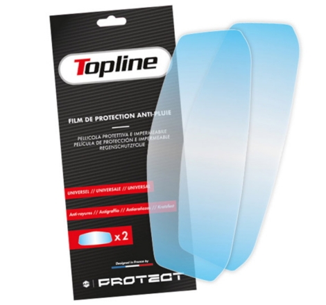 Pellicola Idrofobica Topline Universale per Visiera Casco Stradale L253,88 x H97,55mm