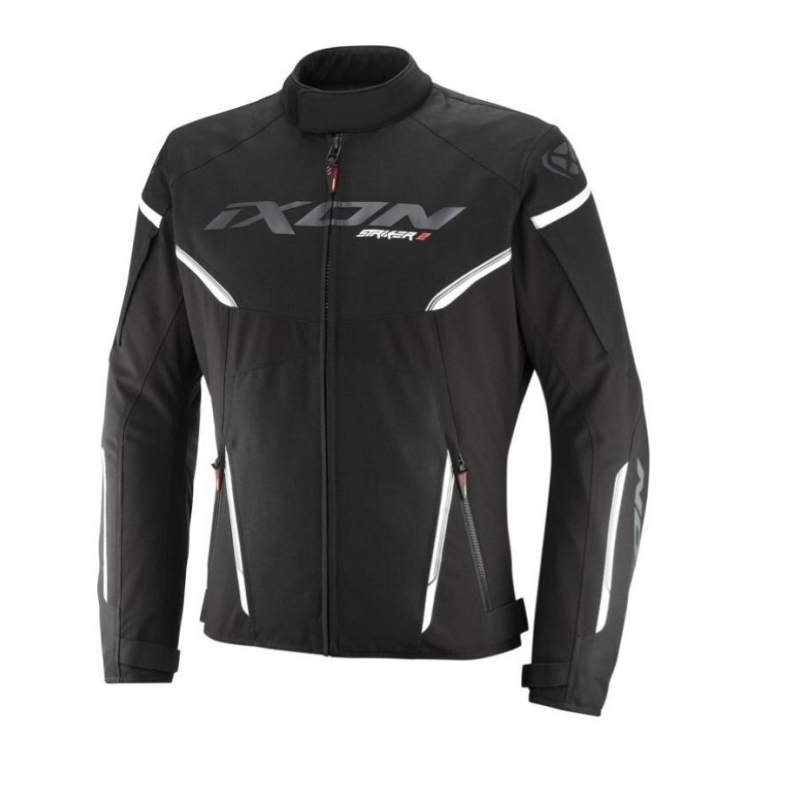 Giubbino moto Ixon Striker Nero Bianco