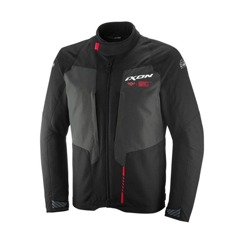 Giacca moto Ixon Tyr Nero Antracite Rosso Vivo