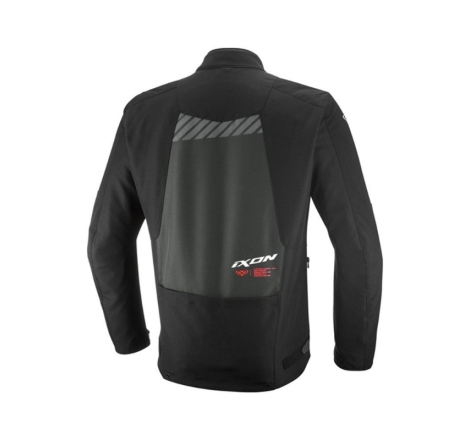 Giacca moto Ixon Tyr Nero Antracite Rosso Vivo