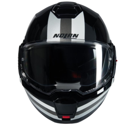 Casco Modulare Nolan N120-1 LINEO Nero Bianco Argento