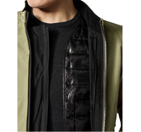 Giubbino moto in tessuto Rev'it Shade H2O Nero