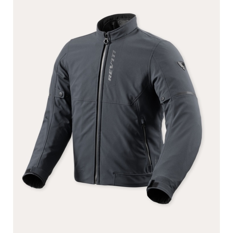 Giubbino moto in tessuto Rev'it Shade H2O Blu Scuro