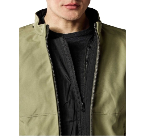 Giubbino moto in tessuto Rev'it Shade H2O Blu Scuro