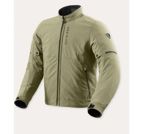 Giubbino moto in tessuto Rev'it Shade H2O Verde