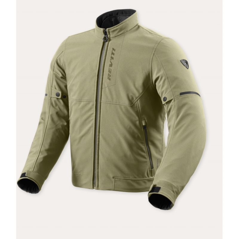 Giubbino moto in tessuto Rev'it Shade H2O Verde