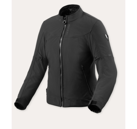 Giubbino moto in tessuto Rev'it Shade H2O Donna Nero