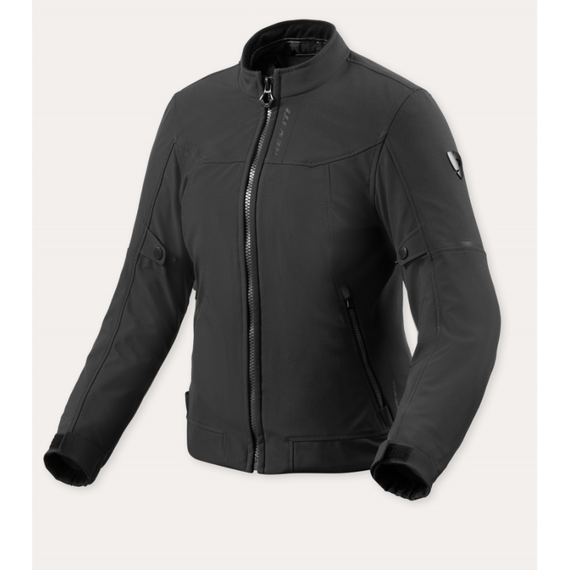 Giubbino moto in tessuto Rev'it Shade H2O Donna Nero
