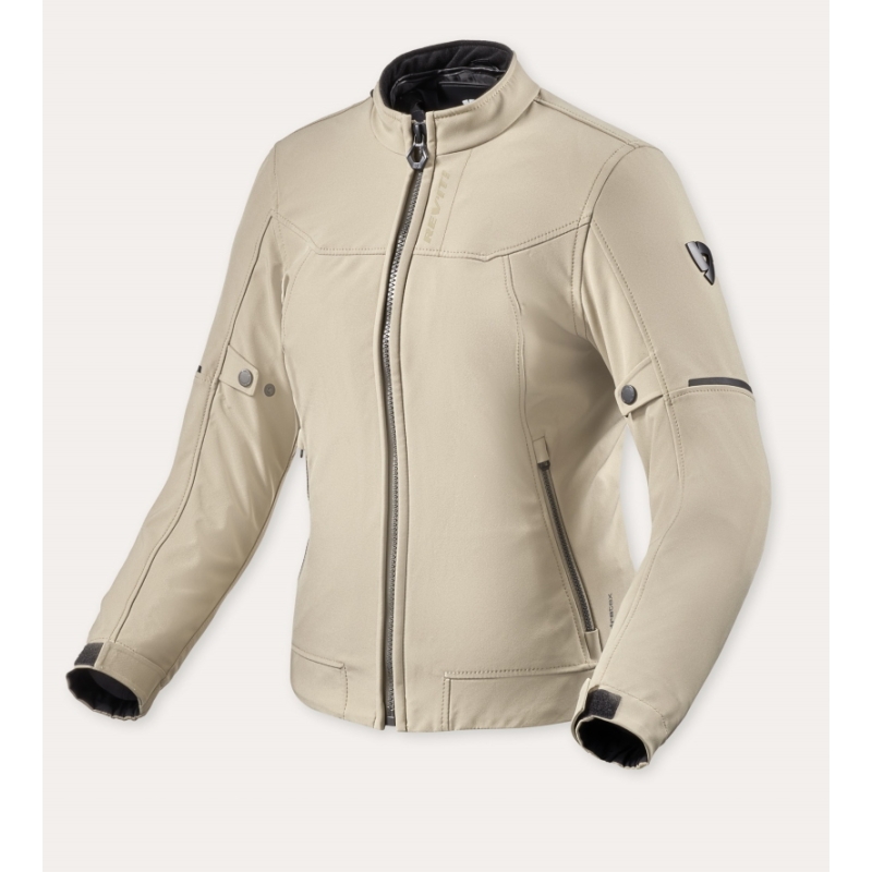 Giubbino moto in tessuto Rev'it Shade H2O Donna Sabbia
