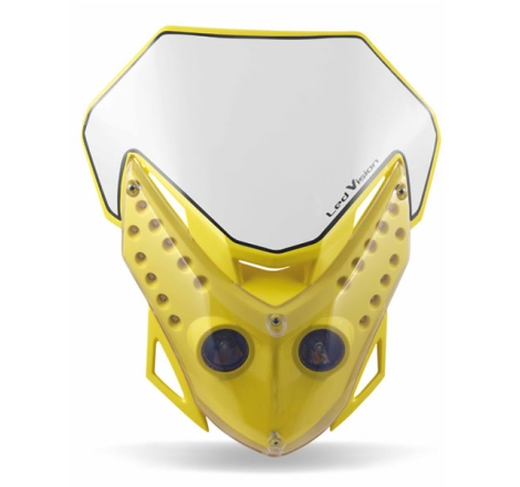 Mascherina Acerbis Led Vision Giallo