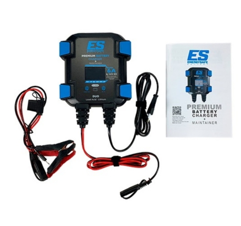 Caricabatterie e Mantenitore Energysafe 6V/12V Premium Duo Pro 6A