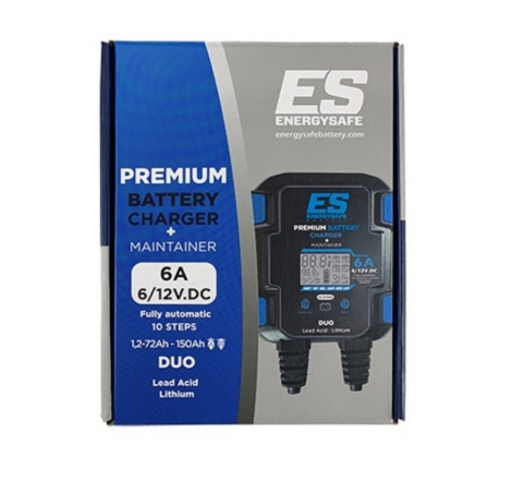Caricabatterie e Mantenitore Energysafe 6V/12V Premium Duo Pro 6A