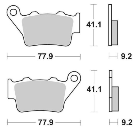 Pastiglie Freno SBS 675 RSI Sinterizzate Anteriore - Posteriore