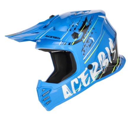 Casco Cross Acerbis PROFILE JUNIOR Blu Bianco