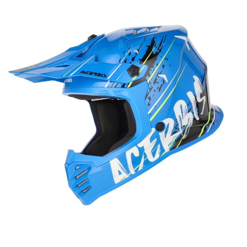 Casco Cross Acerbis PROFILE JUNIOR Blu Bianco