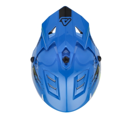 Casco Cross Acerbis PROFILE JUNIOR Blu Bianco