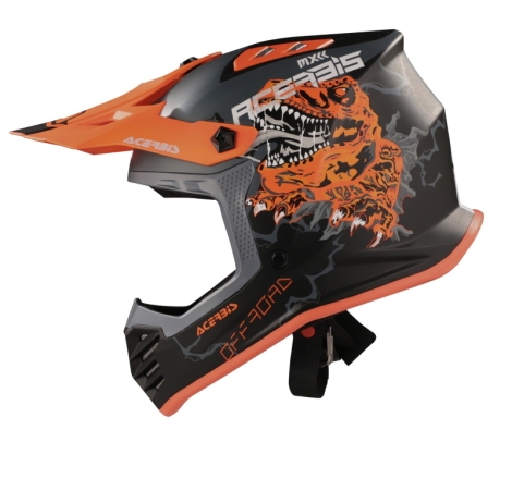 Casco Cross Acerbis PROFILE JUNIOR Nero Arancio fluo