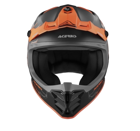 Casco Cross Acerbis PROFILE JUNIOR Nero Arancio fluo