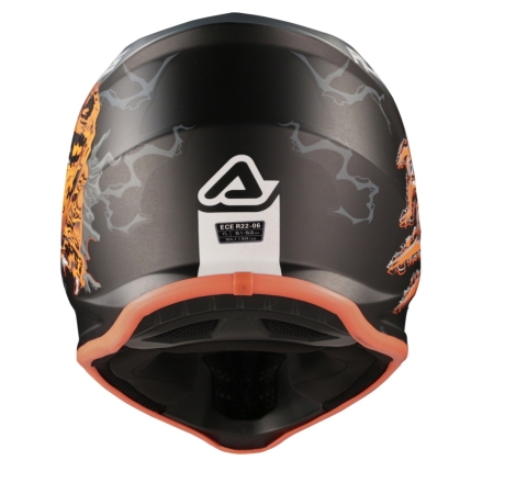 Casco Cross Acerbis PROFILE JUNIOR Nero Arancio fluo