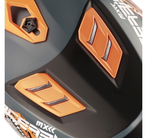 Casco Cross Acerbis PROFILE JUNIOR Nero Arancio fluo