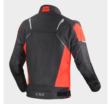 Giubbino moto in tessuto Ixon Zoom Nero Rosso